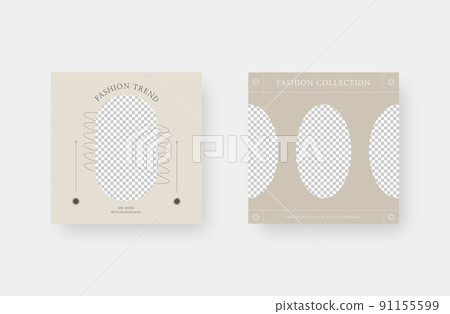 Minimalist fashion social media post. Trendy editable social media post template. Vector illustration. Minimalist fashion social media post. Trendy editable social media post template. Vector illustration. 91155599