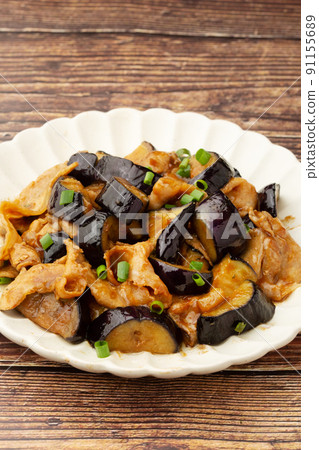 味噌炒茄子豬肉 91155689