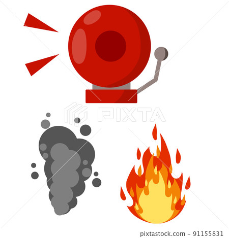 Fire safety. Set of items-Alarm siren ring 91155831