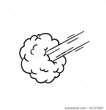 Speed effect. Movement and cloud. 91155887