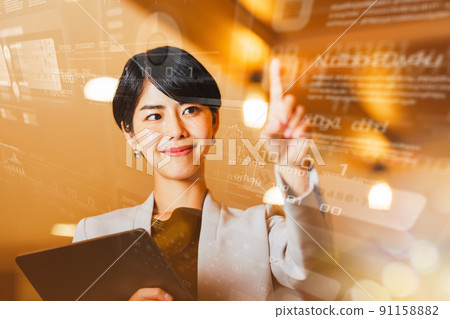 a working woman a working woman 91158882