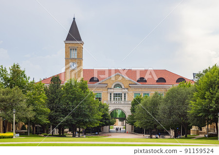 Overcast view of the Brown-Lupton University Union of Texas Christian University Overcast view of the Brown-Lupton University Union of Texas Christian University 91159524