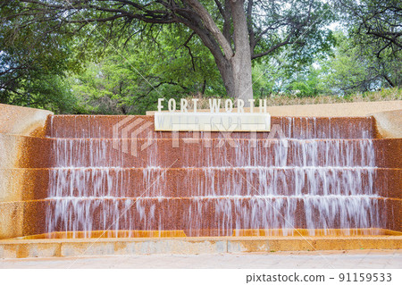 Overcast view of the Water Gardens Overcast view of the Water Gardens 91159533