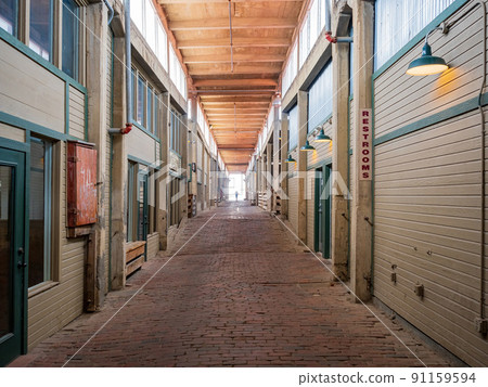 Sunny view of the hallway of Fort Worth Stockyards Station 91159594