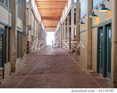 Sunny view of the hallway of Fort Worth Stockyards Station Sunny view of the hallway of Fort Worth Stockyards Station 91159595