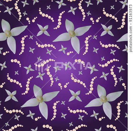 Seamless background with pearls Seamless background with pearls 91163973