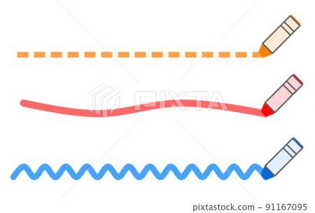 An illustration that draws an underline that is squeaky An illustration that draws an underline that is squeaky 91167095