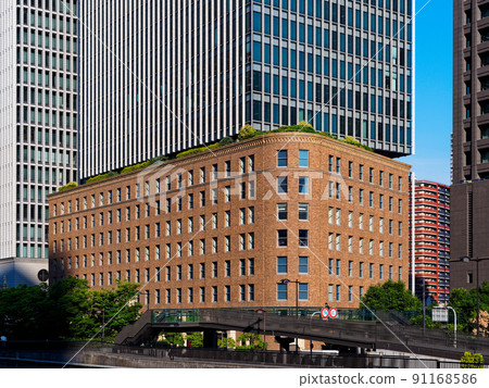 從田野橋看大阪中之島3丁目大美本館 從田野橋看大阪中之島3丁目大美本館 91168586