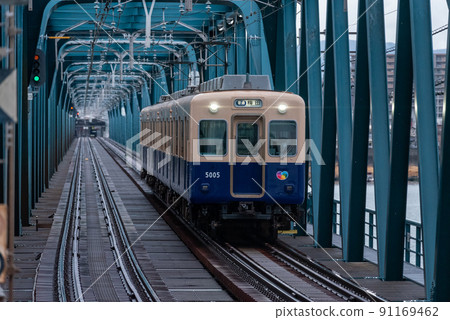 Hanshin Electric Railway 5500 series, normal for Umeda Hanshin Electric Railway 5500 series, normal for Umeda 91169462