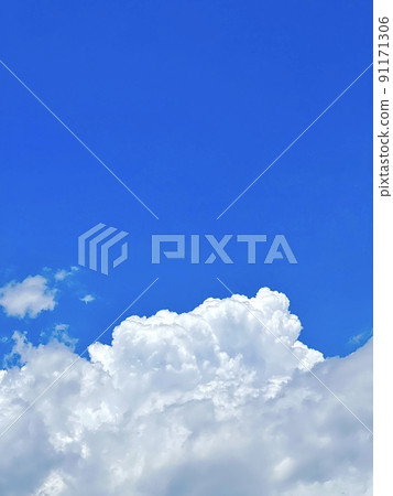 Summer image blue sky and white clouds 91171306