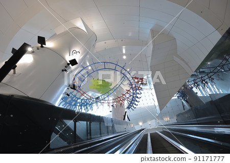 the group of Escalator at the admiralty station, hong kong 19 June 2022 the group of Escalator at the admiralty station, hong kong 19 June 2022 91171777