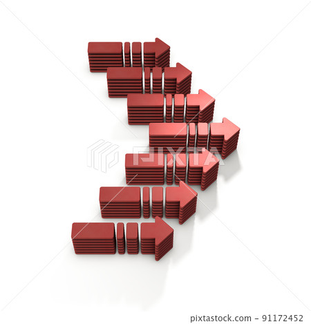 A bunch of arrows that move in groups to the right. Invasion and advance. Collective action and entrainment pressure. A bunch of arrows that move in groups to the right. Invasion and advance. Collective action and entrainment pressure. 91172452