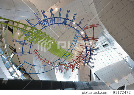 the new artwork at the admiralty station, hong kong 19 June 2022 91172472