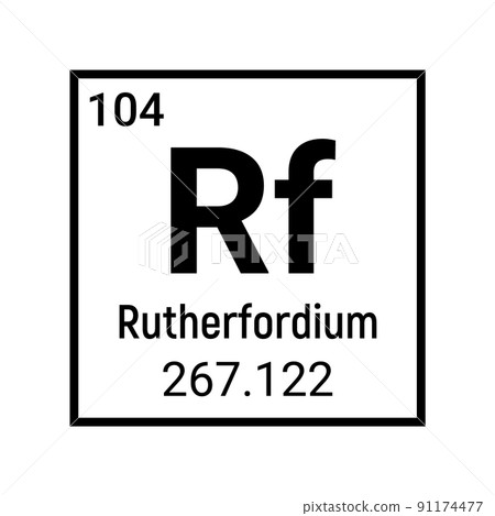 Rutherfordium chemical atom element education. Rutherfordium mendeleev sign element Rutherfordium chemical atom element education. Rutherfordium mendeleev sign element 91174477