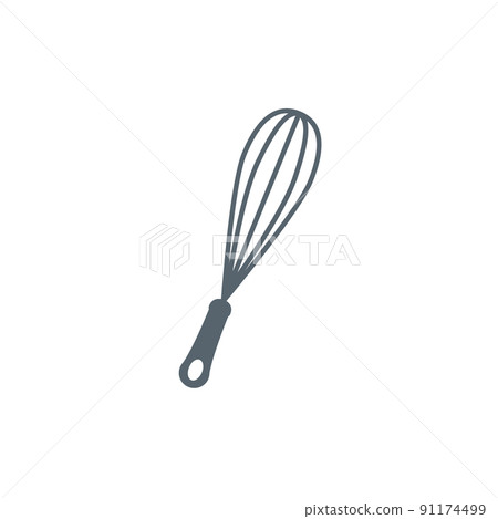 Vector whisk icon mixer. Kitchen beater cooking whisk bakery food blender Vector whisk icon mixer. Kitchen beater cooking whisk bakery food blender 91174499