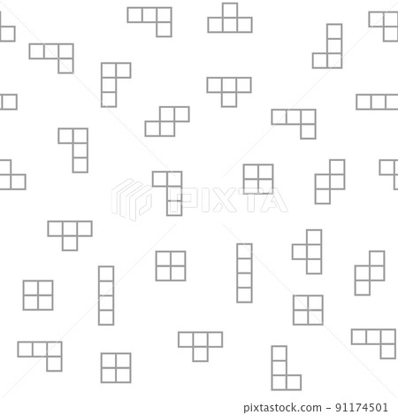 Vector retro game seamless pattern background. Video old computer game Vector retro game seamless pattern background. Video old computer game 91174501
