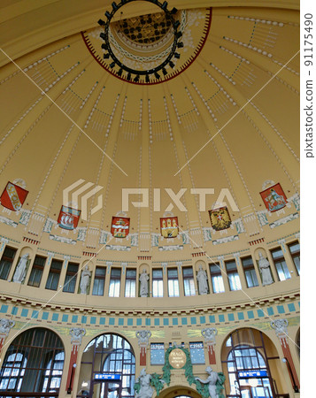 Inside the station of Prague Central Station (Prague Main Station) Inside the station of Prague Central Station (Prague Main Station) 91175490