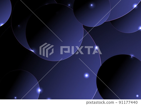 Abstract dark violet glowing shiny circles minimal background Abstract dark violet glowing shiny circles minimal background 91177440