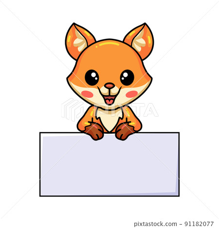 cartoon, fox, vector 91182077
