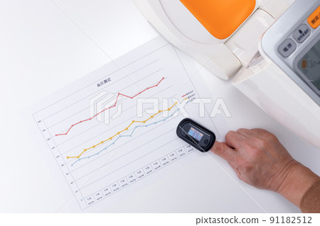 健康管理血壓測量和脈搏血氧儀 健康管理血壓測量和脈搏血氧儀 91182512