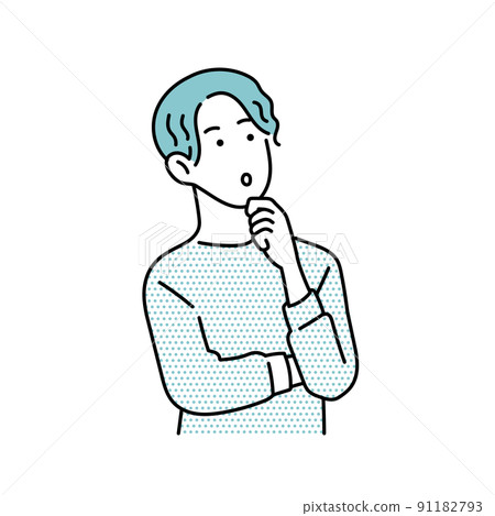 一個穿著粗糙衣服的男人的插圖 一個穿著粗糙衣服的男人的插圖 91182793