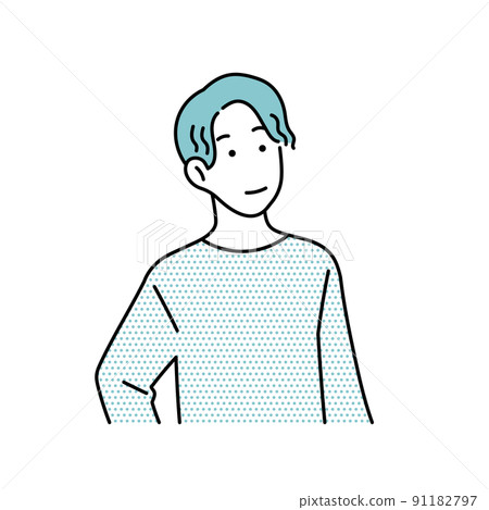 一個穿著粗糙衣服的男人的插圖 一個穿著粗糙衣服的男人的插圖 91182797