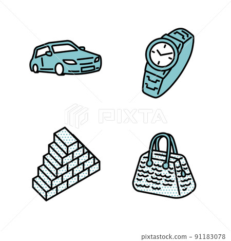 Illustration of luxury goods 91183078