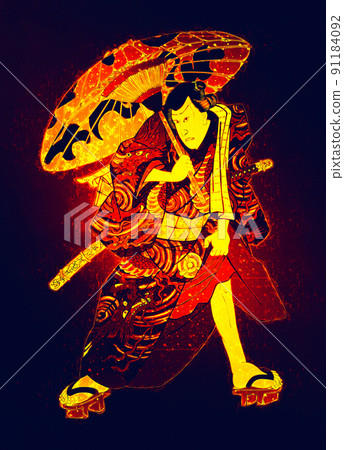 Ukiyo-e Kabuki Actor Part 104 Cyber Version 91184092