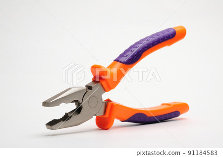Pliers for various jobs on a white background 91184583