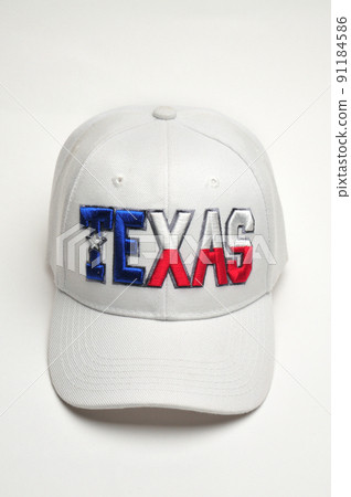 White baseball cap isolated on white background 91184586