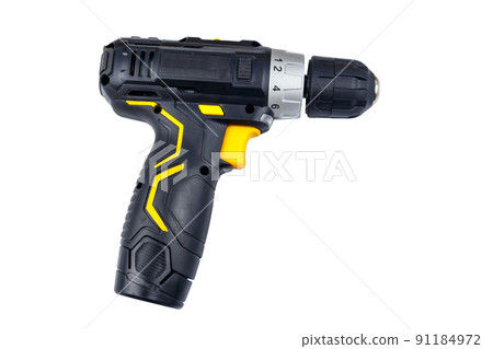 Cordless screwdriver isolated on white background Cordless screwdriver isolated on white background 91184972