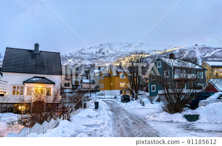 City of Narvik in Nordland county of Norway in winter City of Narvik in Nordland county of Norway in winter 91185612