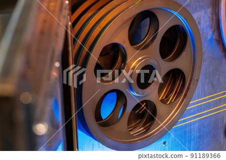 Close up of cable wire production in cable factory Close up of cable wire production in cable factory 91189366