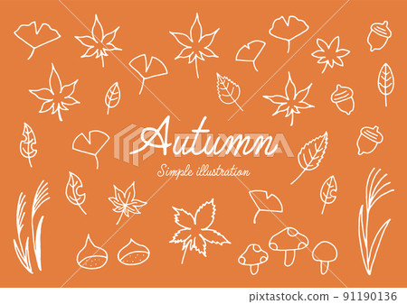Autumn loose hand-drawn illustrations Autumn loose hand-drawn illustrations 91190136