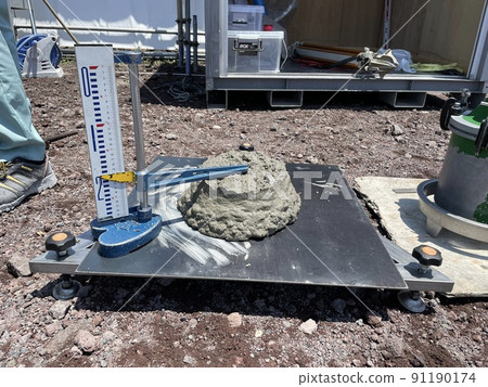 Quality control of concrete (slump measurement) 91190174