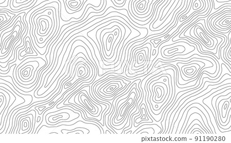 Mountain hiking trail over terrain. Contour background geographic grid. Seamless vector topographic map background. Line topography map seamless pattern. Mountain hiking trail over terrain. Contour background geographic grid. Seamless vector topographic map background. Line topography map seamless pattern. 91190280