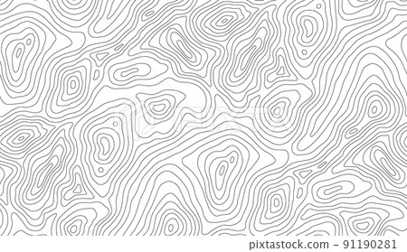 Seamless vector topographic map background. Line topography map seamless pattern. Mountain hiking trail over terrain. Contour background geographic grid. Seamless vector topographic map background. Line topography map seamless pattern. Mountain hiking trail over terrain. Contour background geographic grid. 91190281
