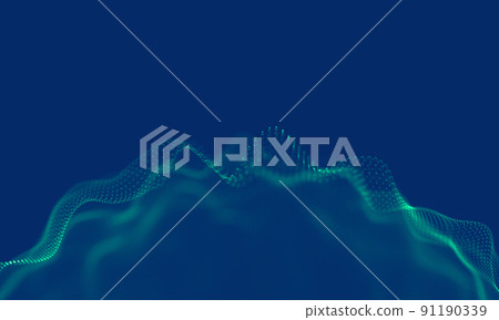 Abstract Blue Geometrical Background. Connection structure. Science background. Futuristic Technology сonnecting dots and lines. Big data visualization and Business Abstract Blue Geometrical Background. Connection structure. Science background. Futuristic Technology сonnecting dots and lines. Big data visualization and Business 91190339