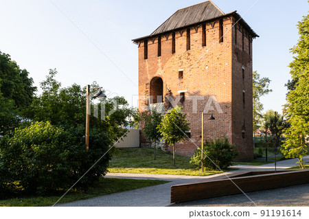 ancient Simeonovskaya Tower of Kolomna Kremlin 91191614
