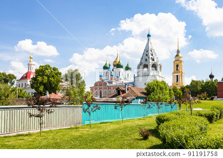 Kolomna cityscape with bell towers, churches 91191758