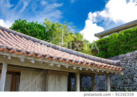 Red tile and blue sky Red tile and blue sky 91192339