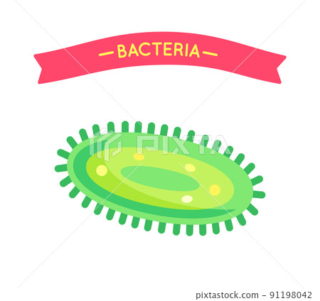 Micro Life Bacteria Form Creature Cartoon Poster Micro Life Bacteria Form Creature Cartoon Poster 91198042