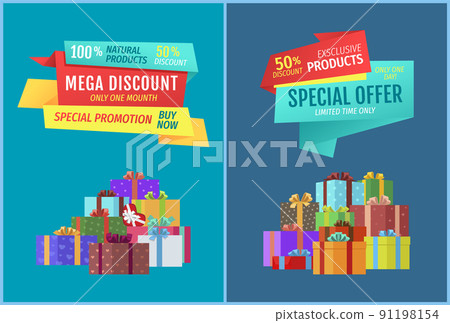 Special Offer Exclusive Sale Vector Illustration 91198154