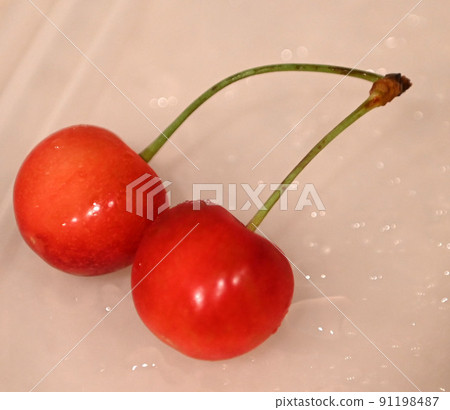 Cute cherries 91198487
