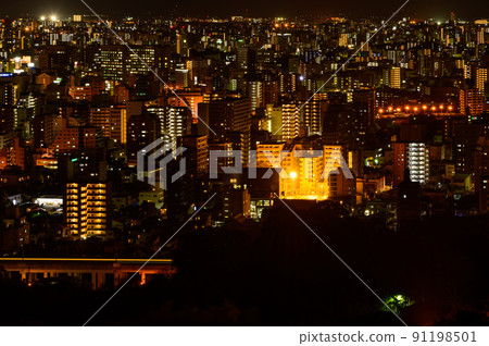 城市夜景“從花岡山展望台到熊本市全景夜景” 城市夜景“從花岡山展望台到熊本市全景夜景” 91198501