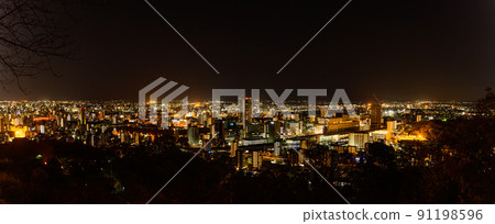 城市夜景“從花岡山展望台到熊本市全景夜景” 91198596