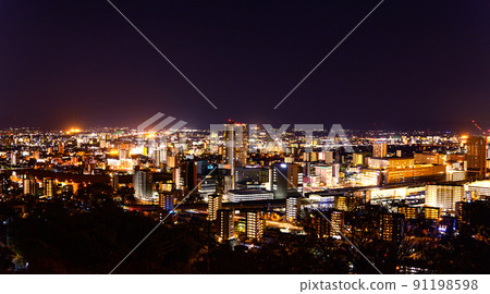 城市夜景“從花岡山展望台到熊本市全景夜景” 城市夜景“從花岡山展望台到熊本市全景夜景” 91198598