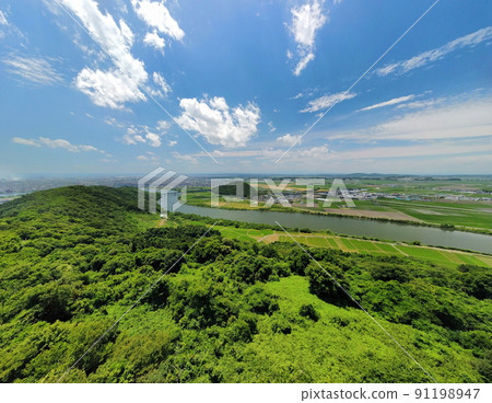 石卷初夏山脈鳥瞰圖 石卷初夏山脈鳥瞰圖 91198947