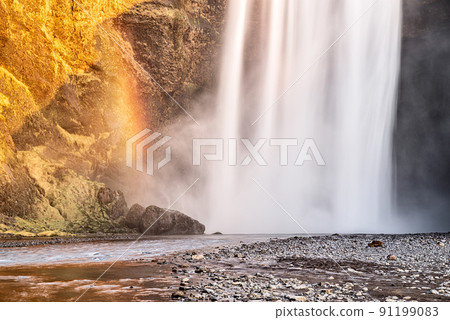 Skogafoss waterfall, Iceland 91199083