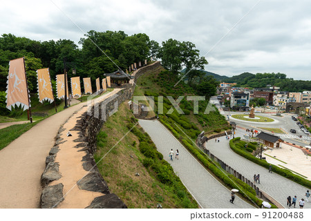 Gongsanseong old Baekje Kingdom fortress in Gongju, South Korea 91200488